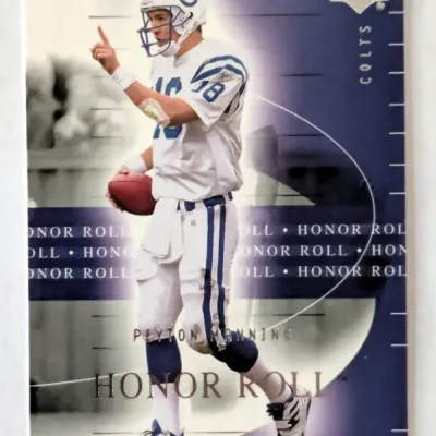 Upper Deck Honor Roll Peyton Manning Indianapolis Colts trading card in clean condition.