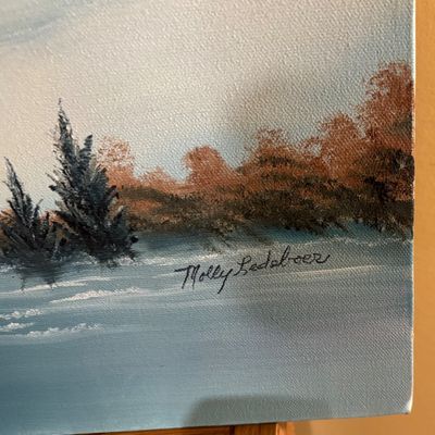 Signed Winter Scene