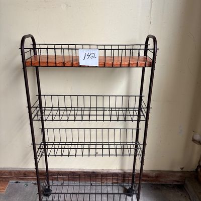 Metal Cart on Wheels