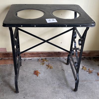 Victorian Cast iron Smoking Stand Table