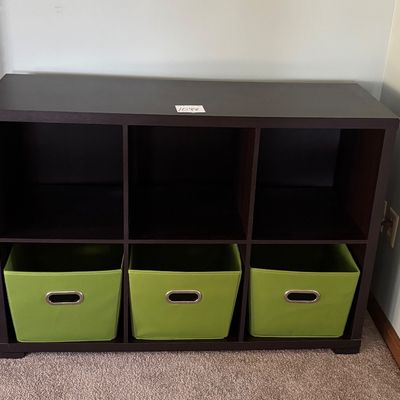 Basic 6 Cube Storage Organizer Bookcase Storage with Bins