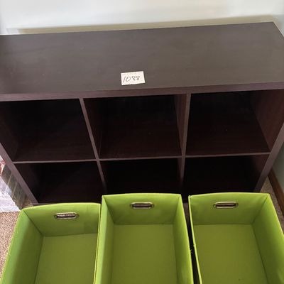 Basic 6 Cube Storage Organizer Bookcase Storage with Bins
