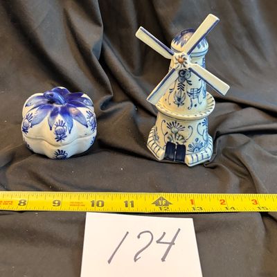 Vintage Delft Working 4 Inch Windmill Stamped Made In Occupied Japan And More