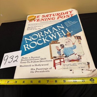 VTG Saturday Evening Post Magazine Jan/ Feb 1978 Agatha Christie Norman Rockwell
