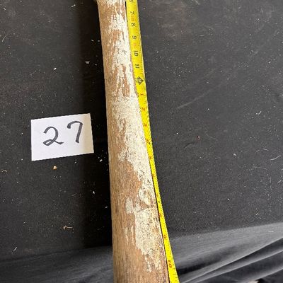 antique turned wooden pestle