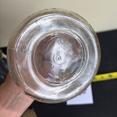 Vintage crackled glass bottle