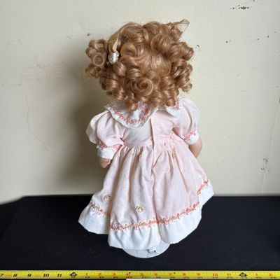 vintage porcelain collector doll