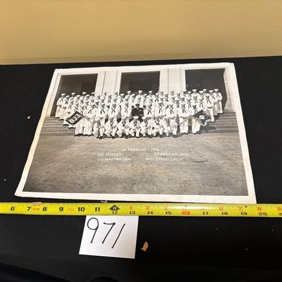 Vintage 1956 US Navy Photo San Diego California Mistletoe Co Oklahoma
