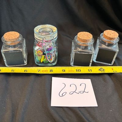 Small Glass Storage Glass Lot