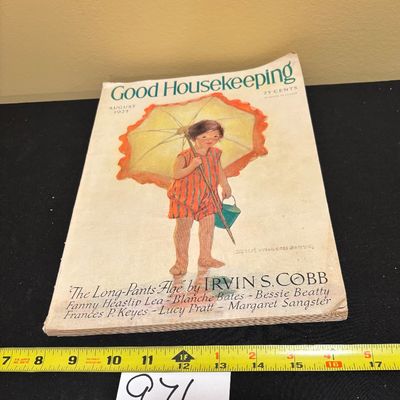 Vintage Good Housekeeping Magazine Cover August 1926 Illus Jessie Wilcox Smith