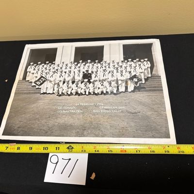 Vintage 1956 US Navy Photo San Diego California Mistletoe Co Oklahoma
