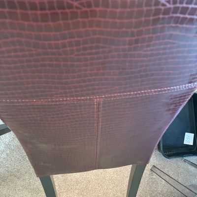 faux-leather dining Chair and Pillow