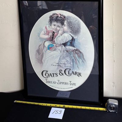 Clark's ONT Spool Cotton Thread "The Secret“ Poster