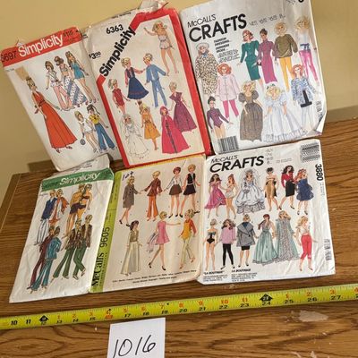 Doll Clothes Pattern Lot