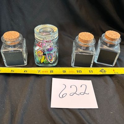 Small Glass Storage Glass Lot