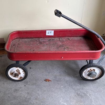 Vintage Red Wagon