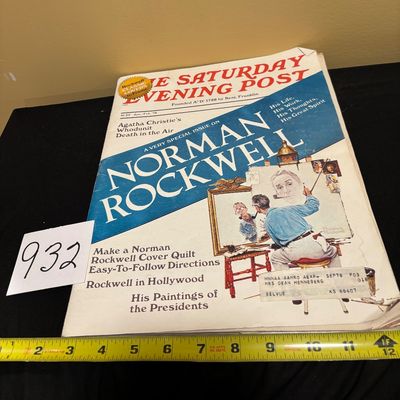 VTG Saturday Evening Post Magazine Jan/ Feb 1978 Agatha Christie Norman Rockwell