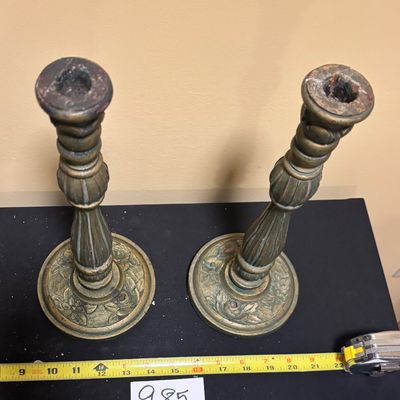 Wooden Candlestick Holders