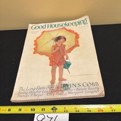 Vintage Good Housekeeping Magazine Cover August 1926 Illus Jessie Wilcox Smith