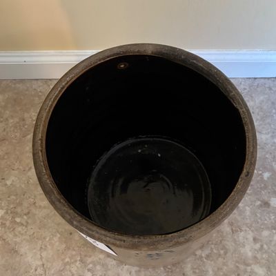antique 3-gallon salt-glazed stoneware crock