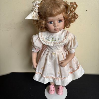 vintage porcelain collector doll