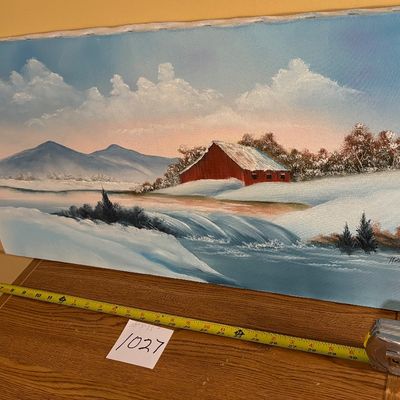 Signed Winter Scene