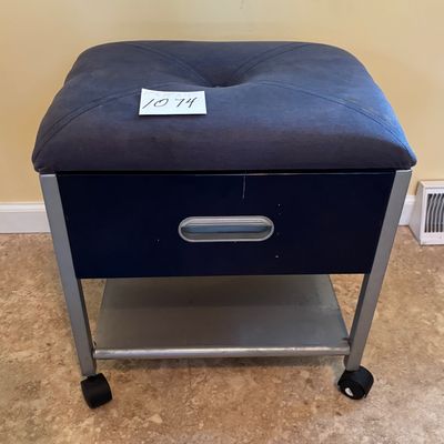 Stool on Wheels with Storage