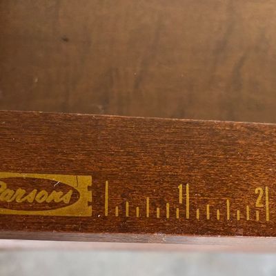 Parsons vintage wooden sewing machine cabinet