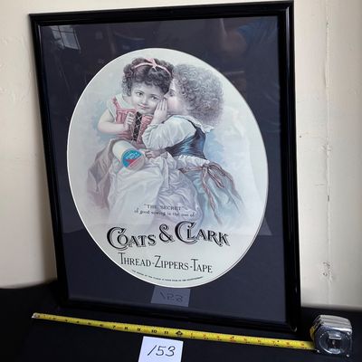 Clark's ONT Spool Cotton Thread "The Secret“ Poster