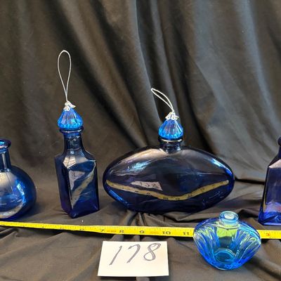 Blue Glass Lot