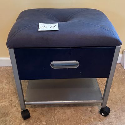 Stool on Wheels with Storage