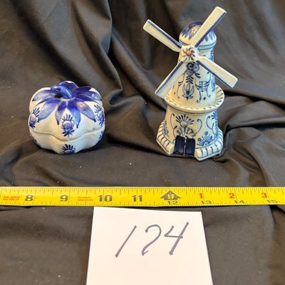 Vintage Delft Working 4 Inch Windmill Stamped Made In Occupied Japan And More