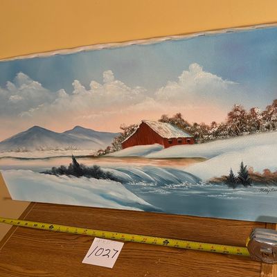 Signed Winter Scene
