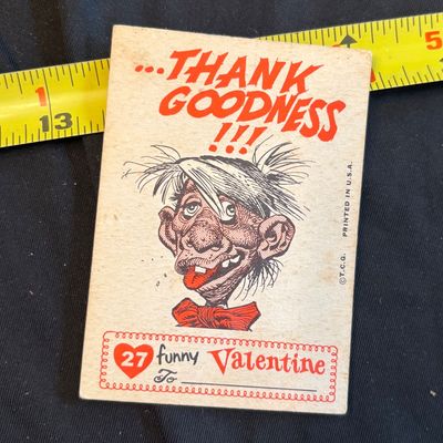 vintage 1959 Topps Funny Valentines trading cards