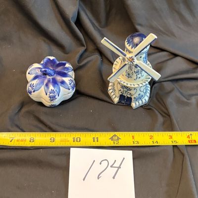 Vintage Delft Working 4 Inch Windmill Stamped Made In Occupied Japan And More