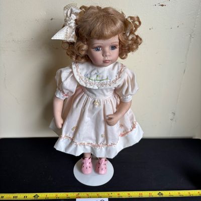 vintage porcelain collector doll