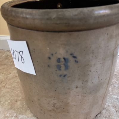 antique 3-gallon salt-glazed stoneware crock
