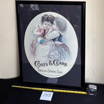 Clark's ONT Spool Cotton Thread "The Secret“ Poster