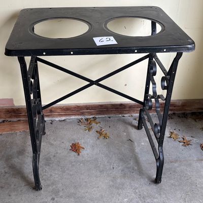 Victorian Cast iron Smoking Stand Table