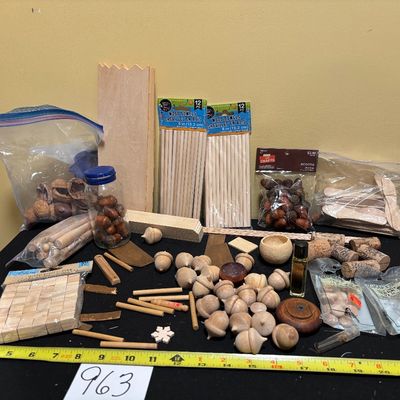 Wooden Craft Lot
