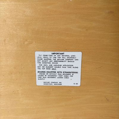 Portable Mayline Drafting Table