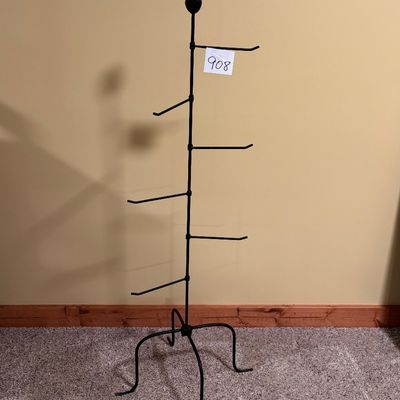 Vintage Longaberger Basket Tree, Black Wrought Iron