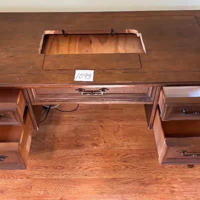 Vintage Sewing Machine Cabinet