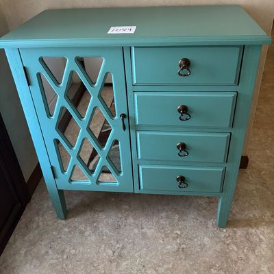 Vintage Teal Cabinet
