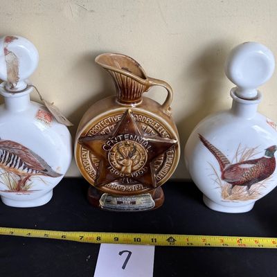 Vintage Whiskey Decanter Lot