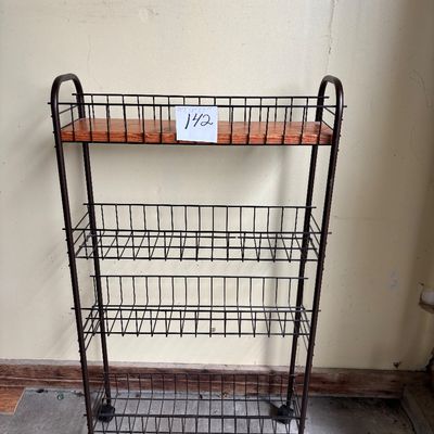 Metal Cart on Wheels