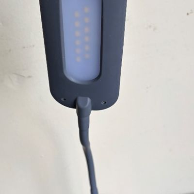 OttLite Soft Touch LED Desk Lamp, 3 Brightness Settings, Grey