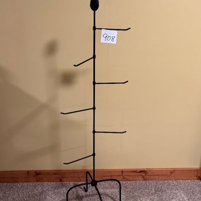Vintage Longaberger Basket Tree, Black Wrought Iron