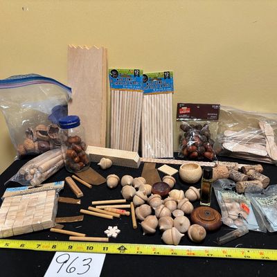 Wooden Craft Lot