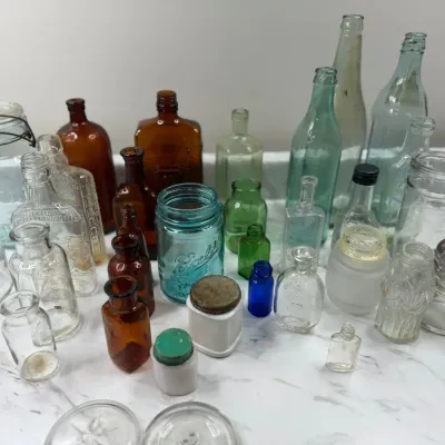 Mixed lot of Vintage Bottles and Jars